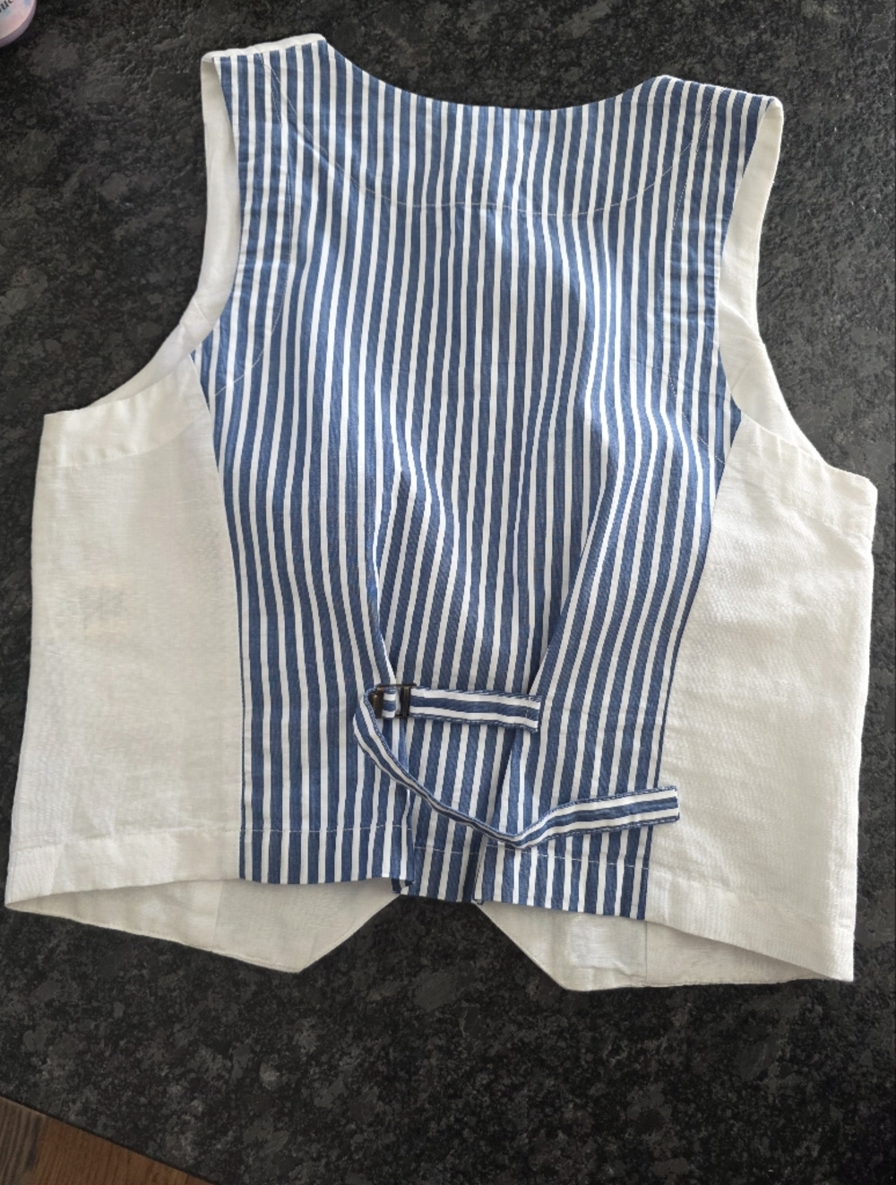 NWT Little white Top Anthropology Porridge Vest Medium - Picture 7 of 8